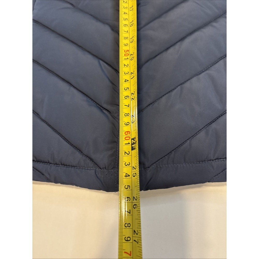 Tommy‎ Hilfiger Vest Womens Large Blue Red Gradient Full Zip Quilted Puffer Mock - Picture 9 of 9
